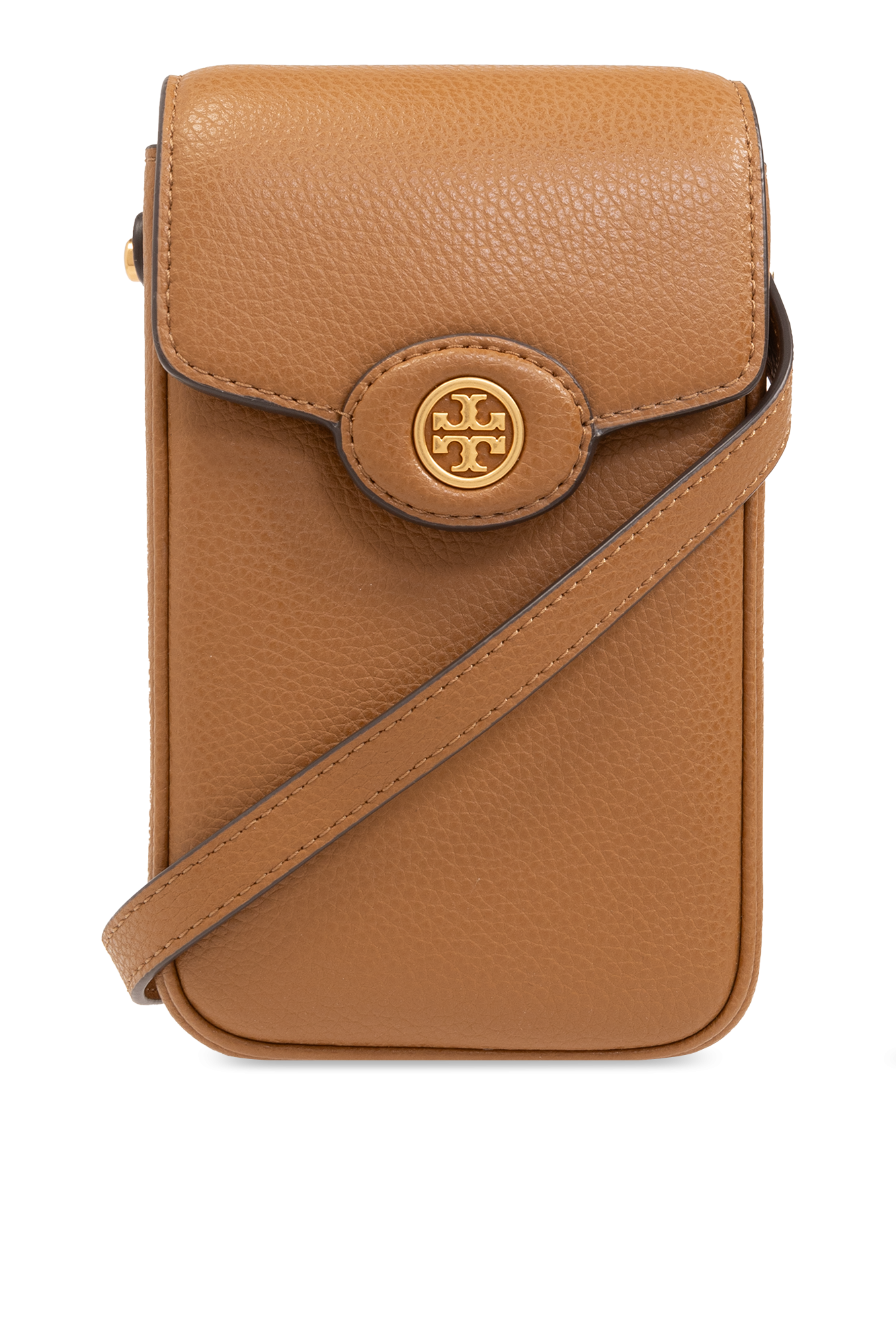 Brown 'Robinson' phone pouch with strap Tory Burch - Vitkac Canada